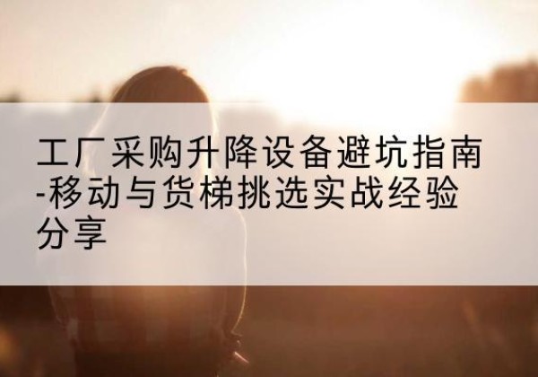 个旧移动式升降机怎么选-工厂采购升降设备避坑指南-移动与货梯挑选实战经验分享